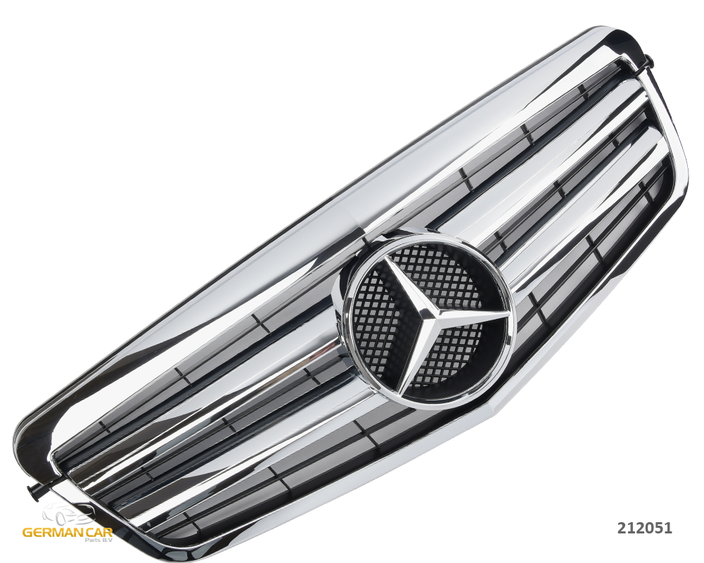 Решітка радіатора Mercedes W212 дорестайл (хром)