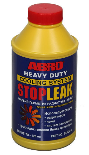 Посилений герметик для усунення витоків у системі охолодження ABRO STOP LEAK