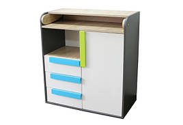 Комод в дитячу кімнату з ДСП/МДФ пеленальний 1d3s (без ручок) Алекс ВМВ Холдінг