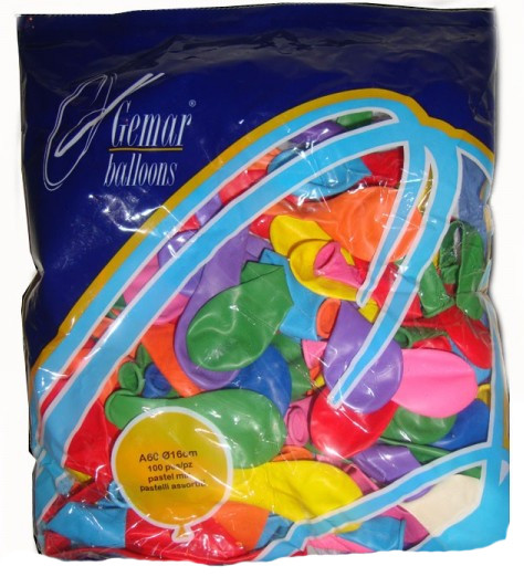 Кулі надувні Gemar Balloons А-60, 100 шт.