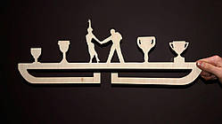 Ім'яні медальниці з дерева та фанери