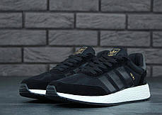 Чоловічі кросівки AD Iniki Runner Core Black. ТОП Репліка ААА класу., фото 2