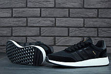 Чоловічі кросівки AD Iniki Runner Core Black. ТОП Репліка ААА класу., фото 3