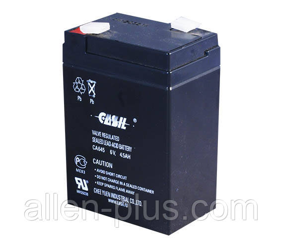 Акумулятор свинцево-кислотний CASІL CA645, 6V / 4.5 A