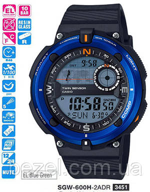 Чоловічі годинники Casio SGW-600H-2AER, фото 1