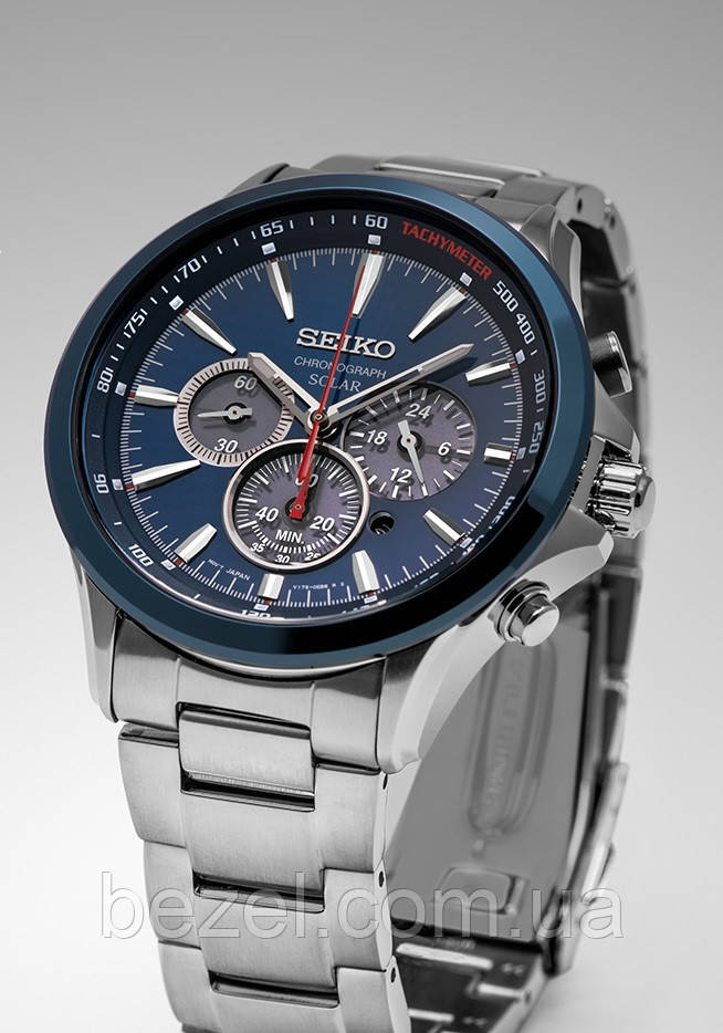 Чоловічі годинники Seiko SSC495P1 хронограф SOLAR V175