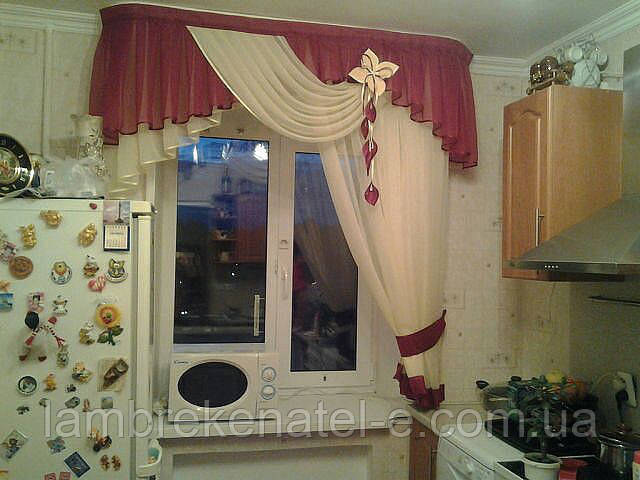 Ламбрекенчик односторонній у кухню, фото 1