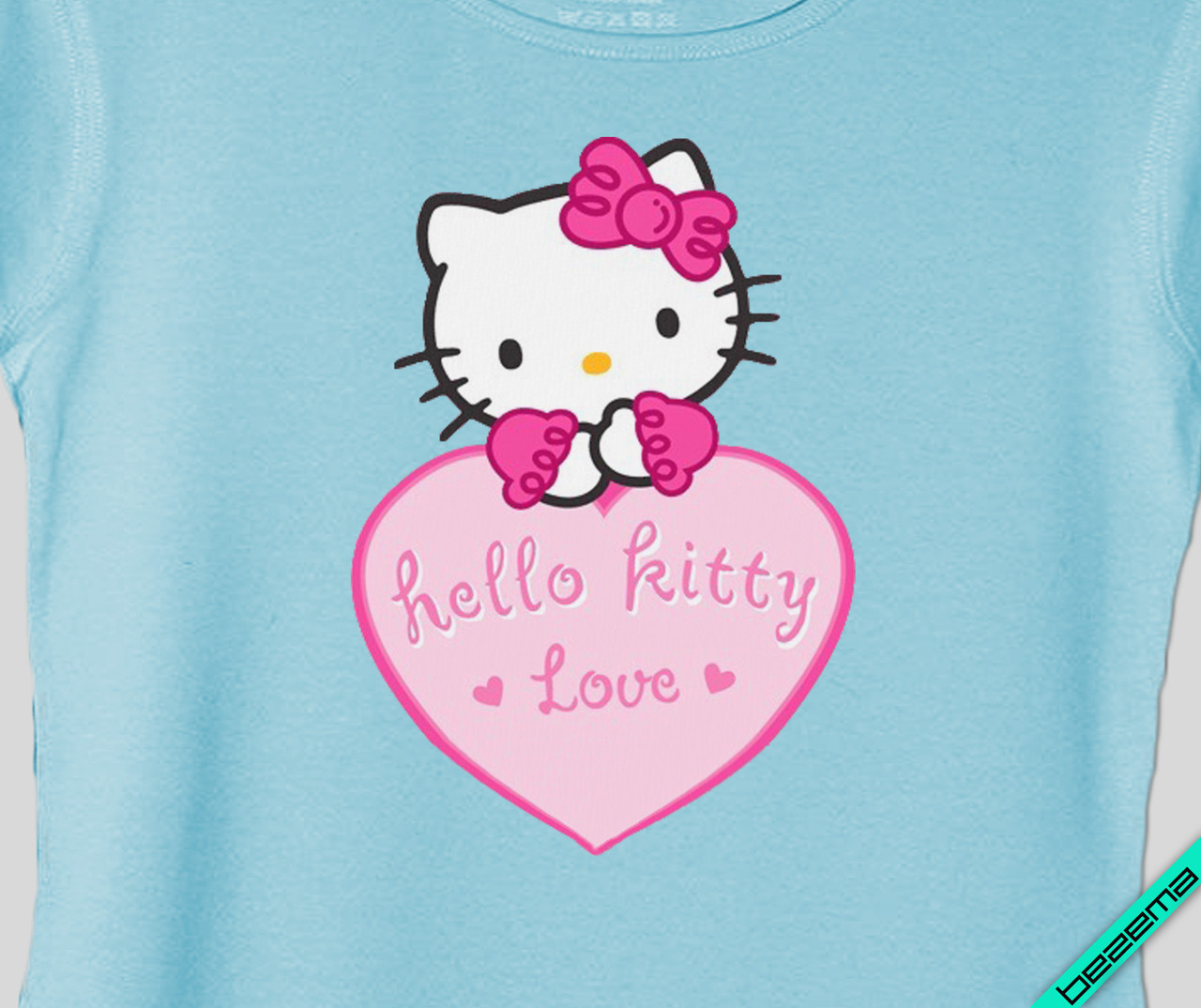 Термоаппликации на нижню білизну Hello Kitty love [Свій розмір і матеріали в асортименті]