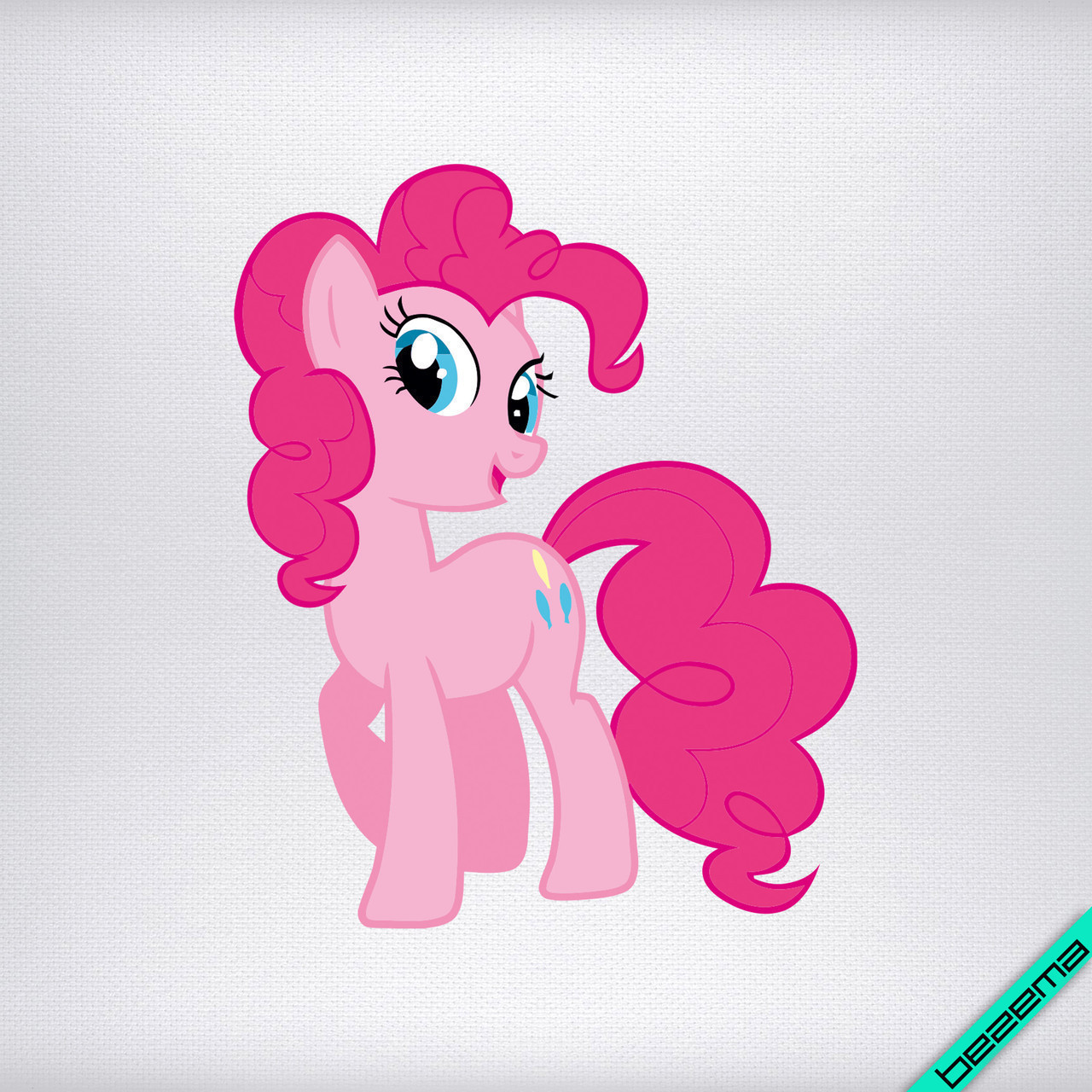 Аплікації на коміри Pony рожева [Свій розмір і матеріали в асортименті]