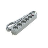 Мережевий фільтр PowerCube SPG6-B-15 сірий, 6 розеток, 4.5 м