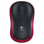 Мишка logitech M185 Black/Red (910-002240)