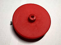 Потолочное основание красного цвета 10 см. (AMP основание круг 100 мм. пластик (red))