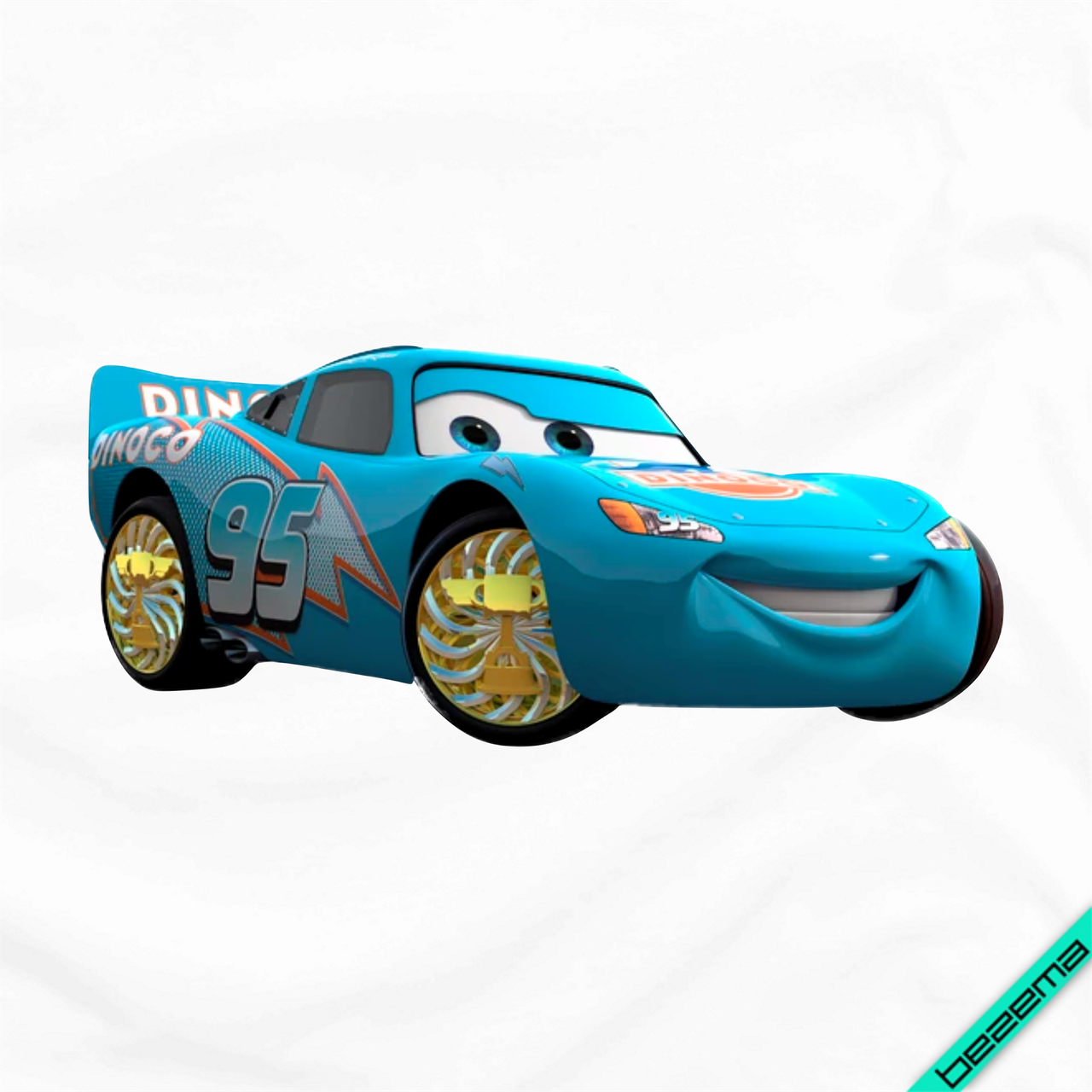 Аплікації на панамки Машина синя [Свій розмір і матеріали в асортименті]