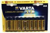 Батарейка AA 10шт Varta LongLife Extra 04106101461