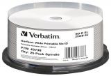 Диски Blu-Ray 25GB Verbatim 25шт. шпиндель для печати без ID Brand (43738) - фото 1 - id-p48855835