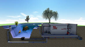 Комбінований барабанний фільтр для ставка (ПЗВ) Aquaking Red Label Combi Drum filter 30/35, фото 4