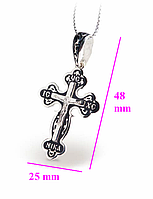 Хрест "Спаси і Збережи", срібло 925`