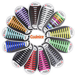 Силіконові шнурки для взуття