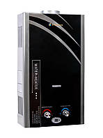 Газовая колонка Savanna 18 кВт 10 л LCD нержавейка черная проточный газовый водонагреватель