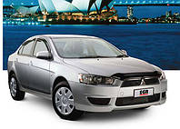 Дефлектор капота с логотипом для Mitsubishi Lancer '2007-2011 (EGR)