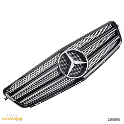 Решітка радіатора Mercedes C204 Coupe (чорний глянець)