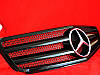 Решітка радіатора Mercedes C204 Coupe (чорний глянець), фото 4