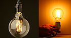 Лампа Едісона 40 Вт E27 G80 Amber бурштинове напилення, фото 5
