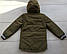 Стильна куртка-жилет парка демі для хлопчиків 104-134/оливу, фото 5