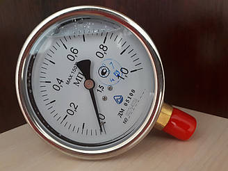 Манометр, вакуумметр і мановакуумметри вібростійкій ДМ05100-Р, ДА05100-Р (гліцериновий)