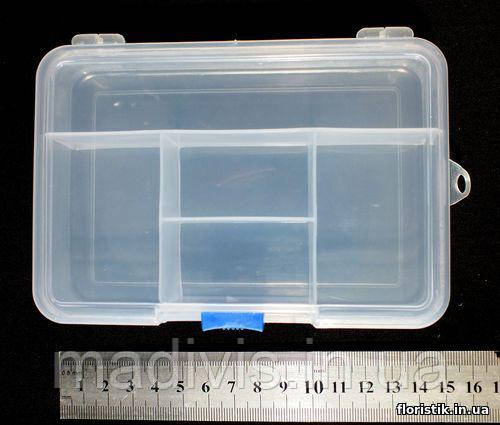 Органайзер для бісеру 5 відділень (14,5 х 10 х 3,5 см.), фото 1