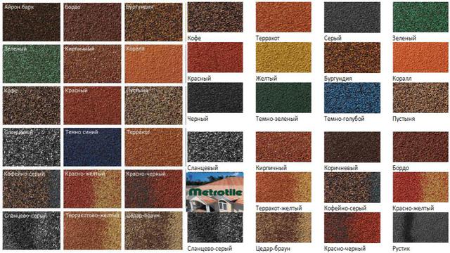 metrotile-kompozitnaya-cherepica-sveta цветовая гамма листов композитной черепицы Метротайл