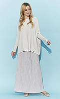 Летняя плиссированная юбка макси Cory Zaps серого цвета, размер L
