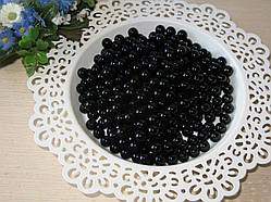 Перли чорний 8 мм. Вага паковання 10 г