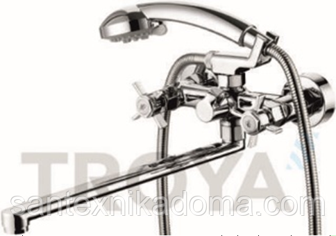 Змішувач для ванни довгий гусак TROYA QMG7-A621