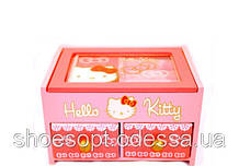 Дитяча шкатулка для прикрас Hello Kitty Хелло Кітті двоярусне