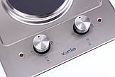 Електрична поверхня дві конфорки VENTOLUX HE 302 (INOX) 3 неіржавка сталь, фото 5