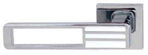 Ручка дверна на розетці RDA Bridge хром/білий
