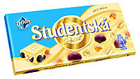 Шоколад белый Studentska Pecet c арахисом и изюмом 180 г Чехия - фото 2 - id-p657722365