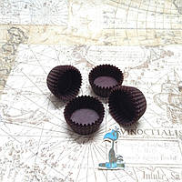 Бумажные формы для конфет Коричневые (30*24 мм.) - 100 штук