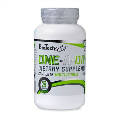 Мультивітаміни BioTech USA One-A-Day 100 таб Угорщина, фото 3