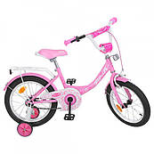 Велосипед дитячий PROF1 14д. Y1411 Princess, рожевий