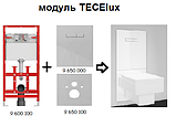 Модуль TECElux100 для підвісного унітазу, білі кнопки, фото 3