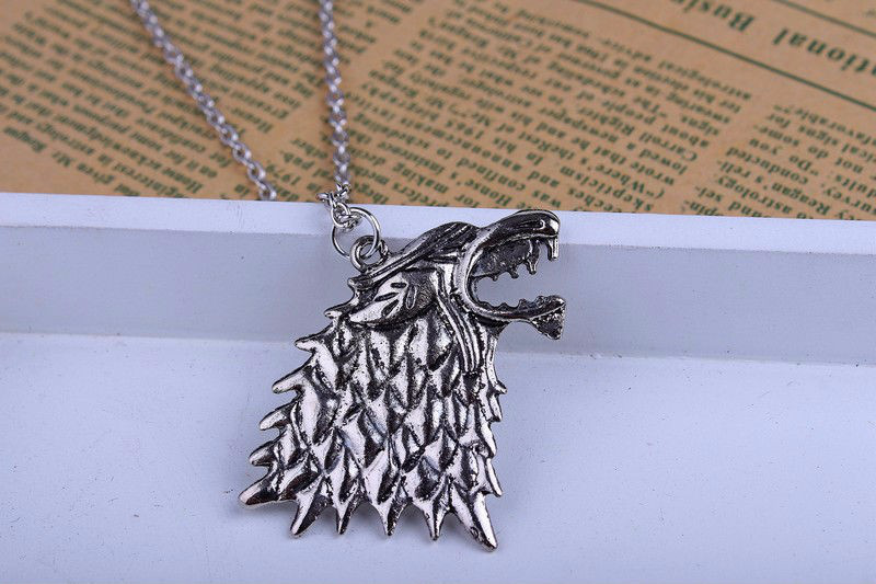 Кулон «Гра Престолів» з гербом Старков "Вовк"!