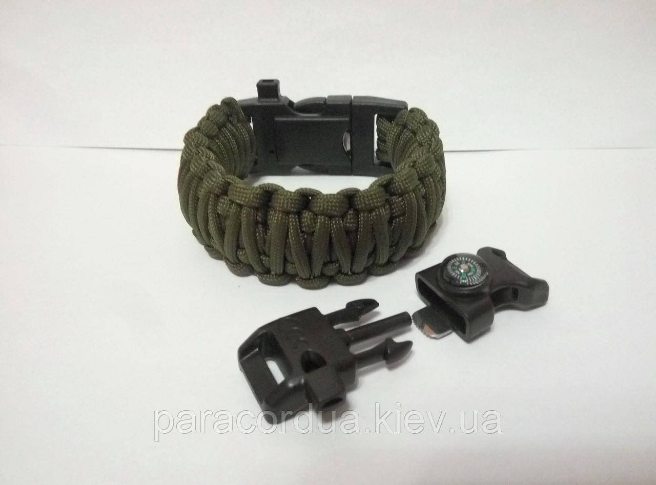Браслет виживання з паракорда 5 в 1, "Подвійна Кобра"