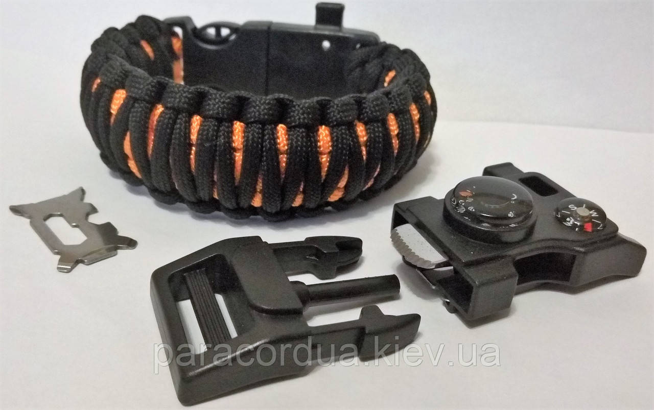 Браслет виживання з паракорда 15 в 1, "Подвійна Кобра"