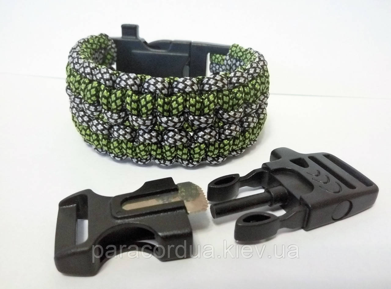 Браслет виживання з паракорда 4 в 1, Анаконда "Здвоєна кобра"