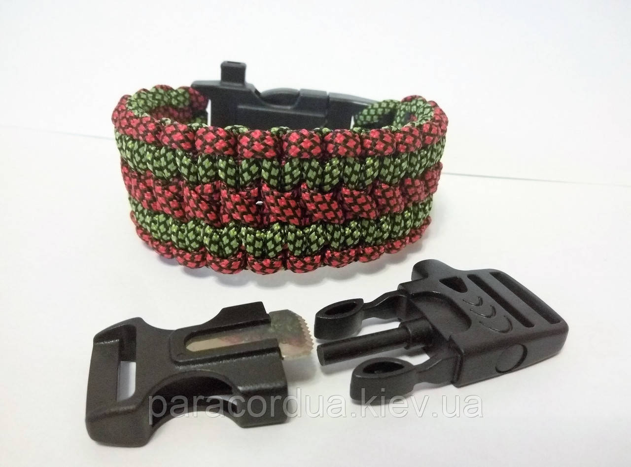 Браслет виживання з паракорда 4 в 1, Анаконда "Здвоєна кобра"