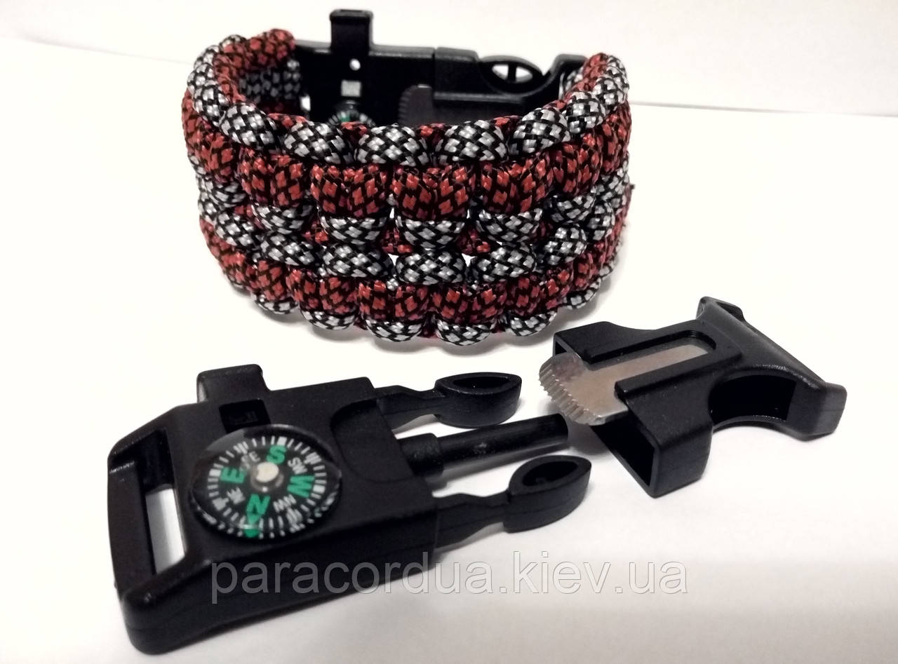 Браслет виживання з паракорда 5 в 1, Анаконда "Здвоєна кобра"