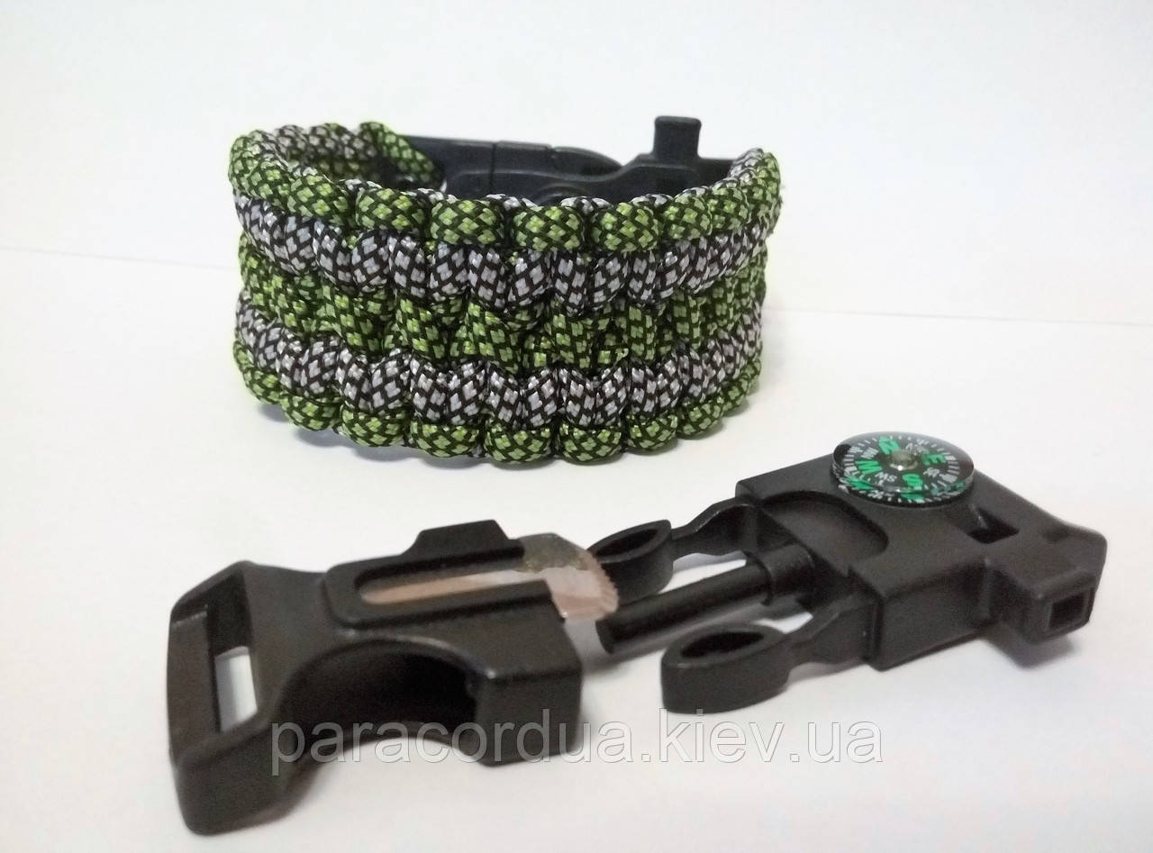 Браслет виживання з паракорда 5 в 1, Анаконда "Здвоєна кобра"