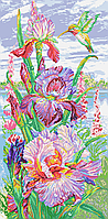 Схема для вишивки бісером Яскраві іриси